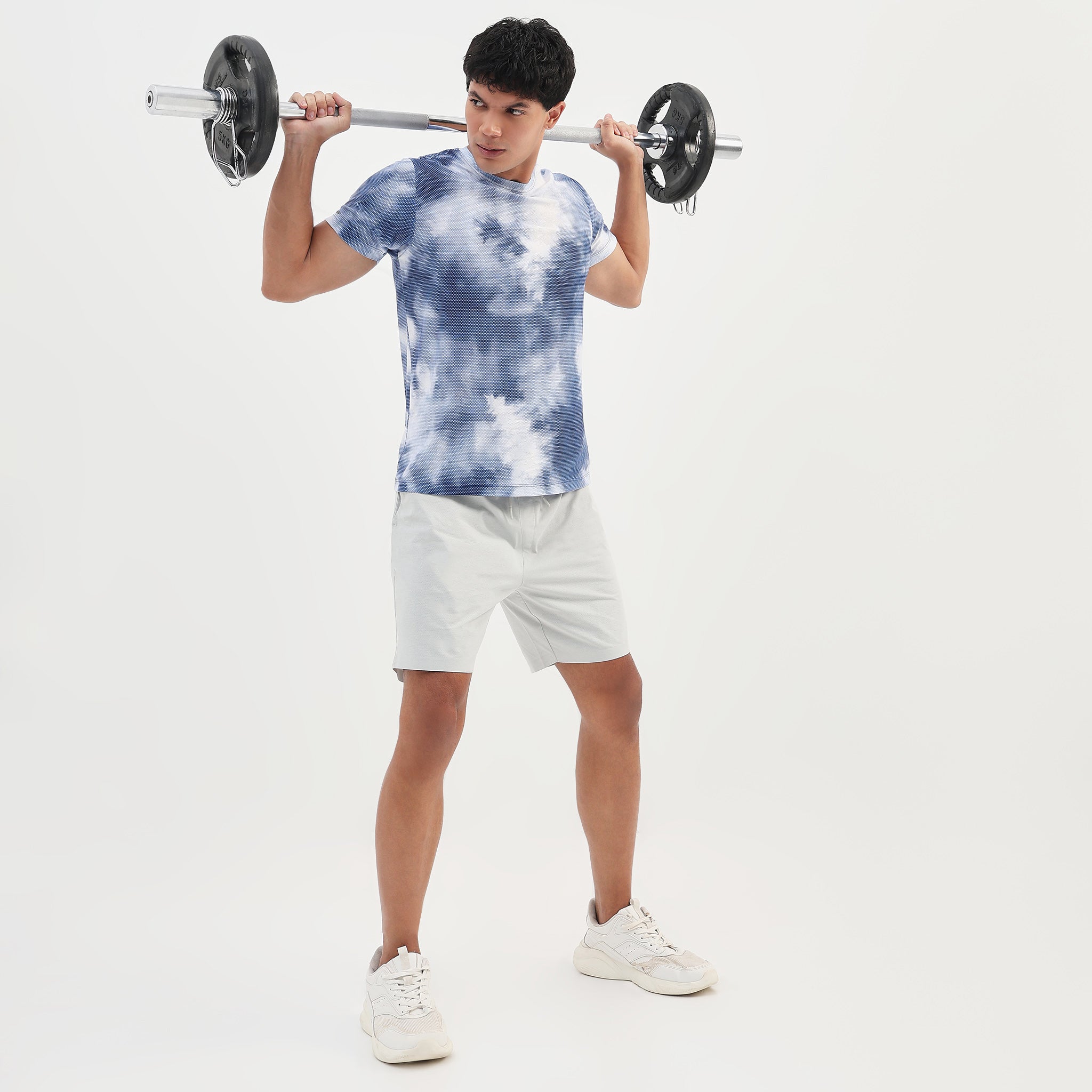 Running Tee – Airdry® –All Over Print Crew Neck Stretch T-Shirt