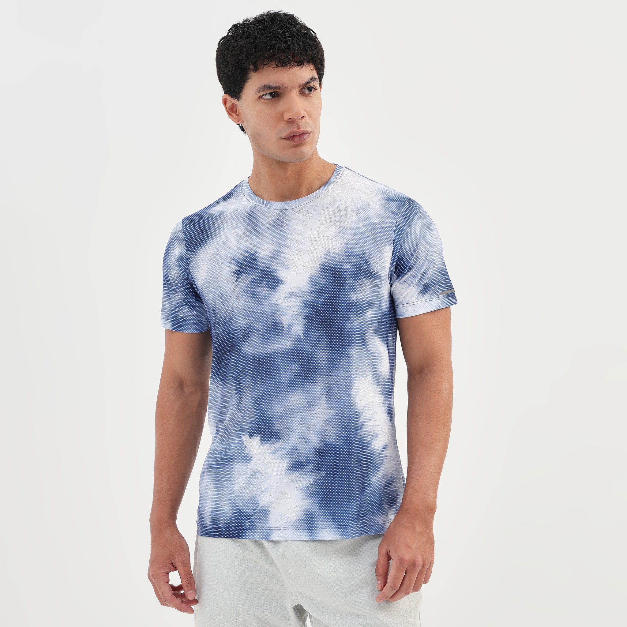 Running Tee – Airdry® –All Over Print Crew Neck Stretch T-Shirt
