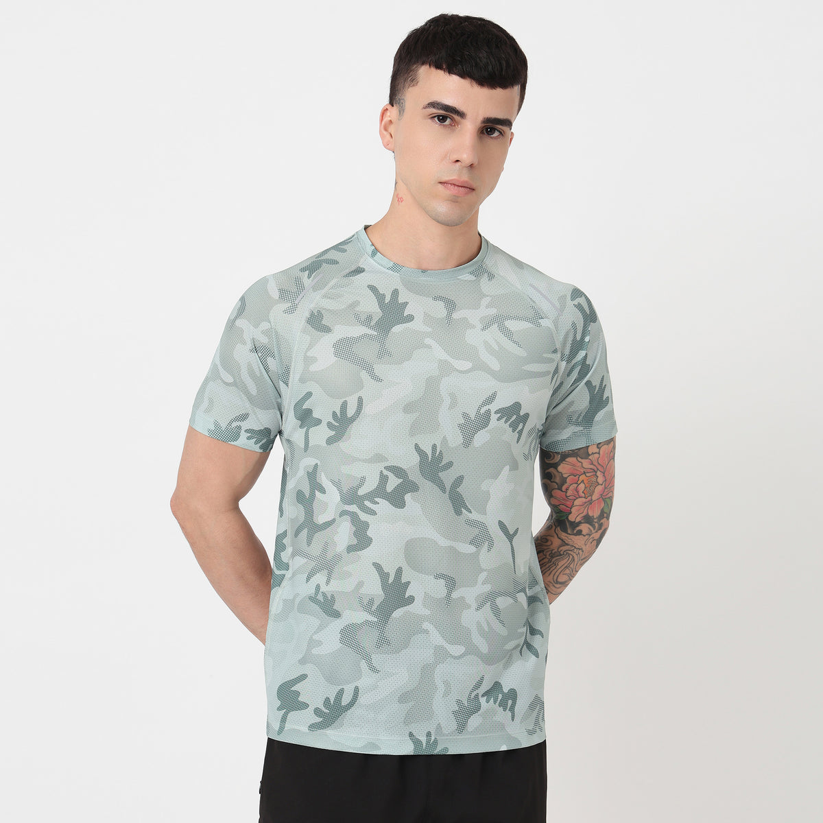 Airdry® Dynamax Tee All Over Print Tee with Stretch Comfort