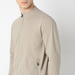Air jack Solid High Neck Jacket