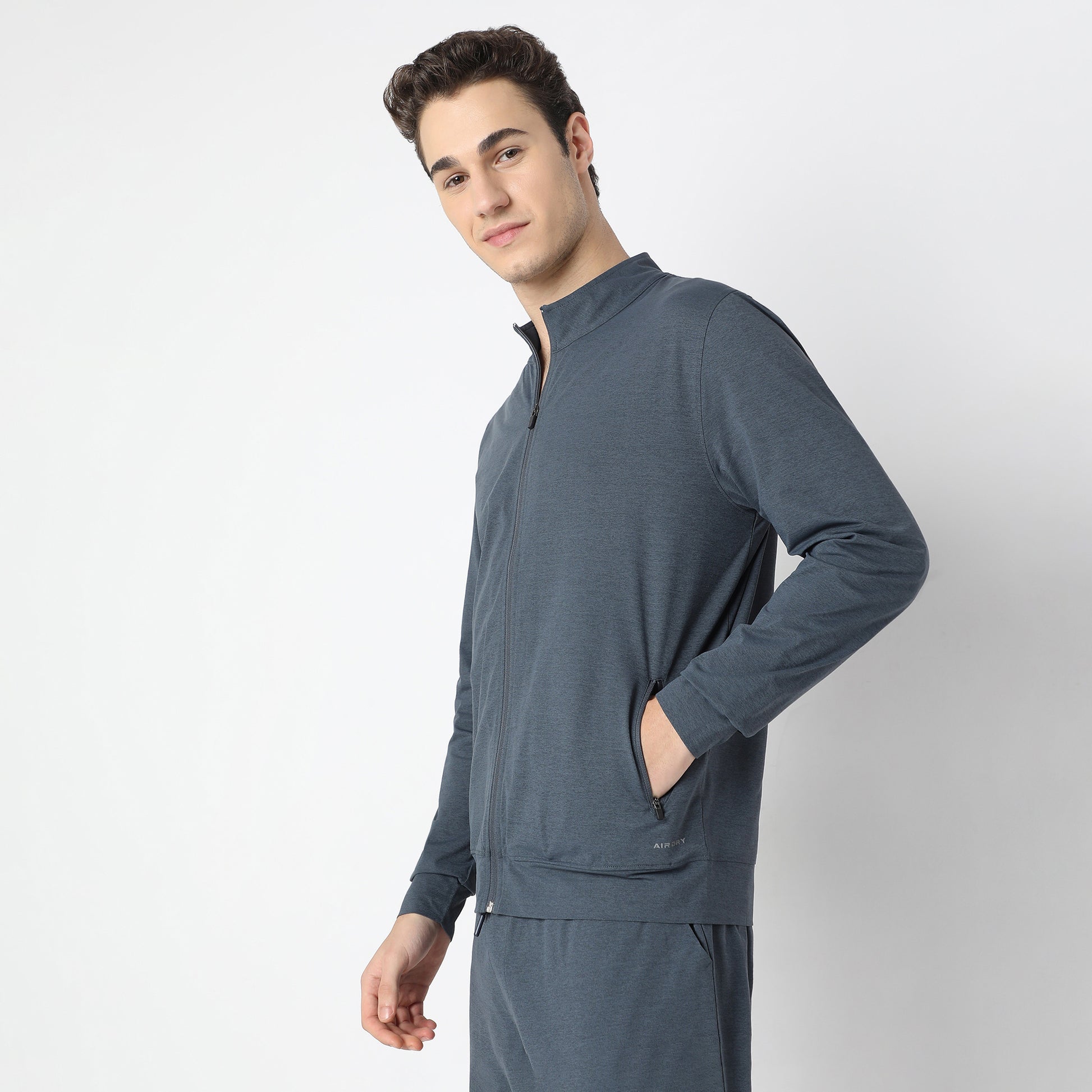 Air jack Solid High Neck Jacket