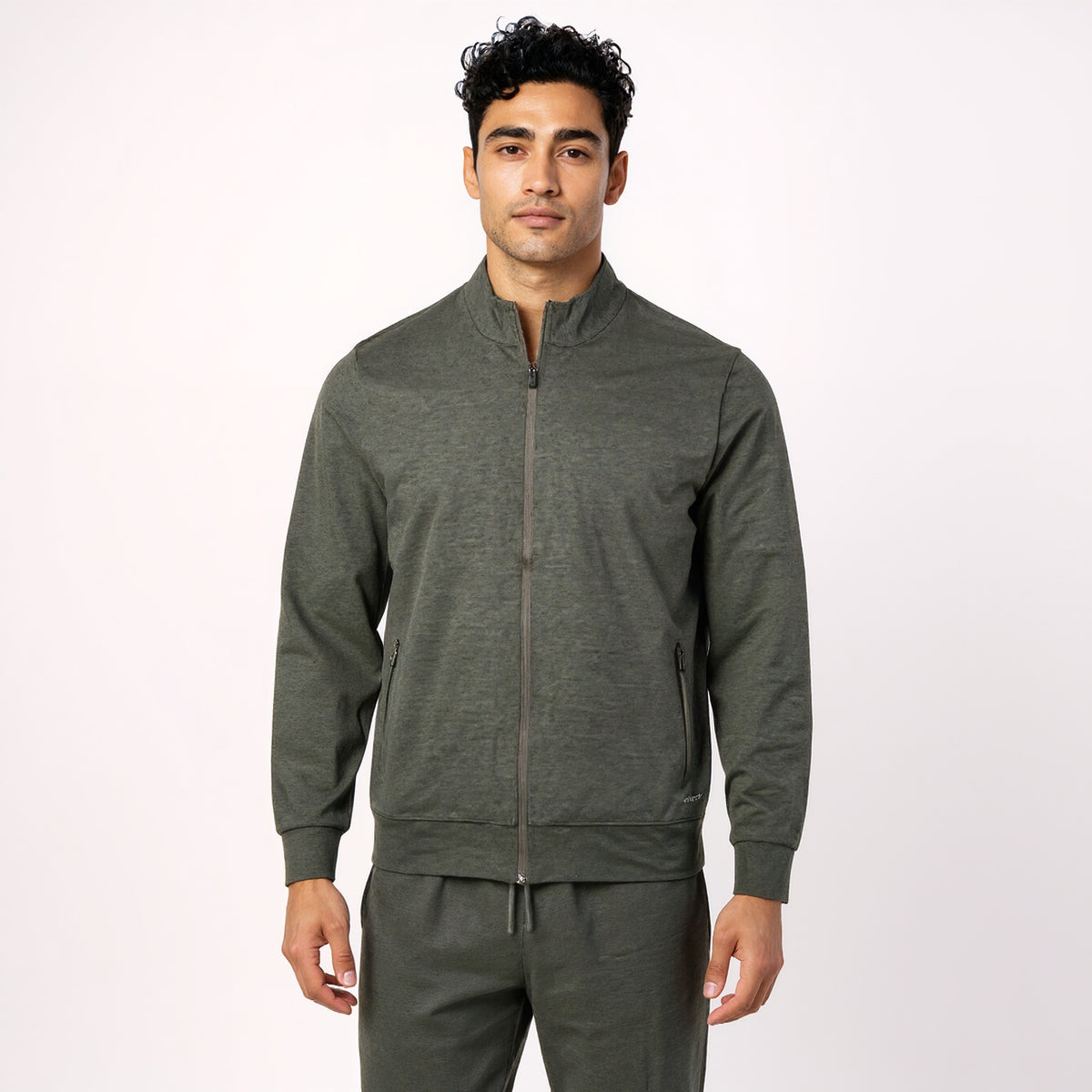 Air jack Solid High Neck Jacket