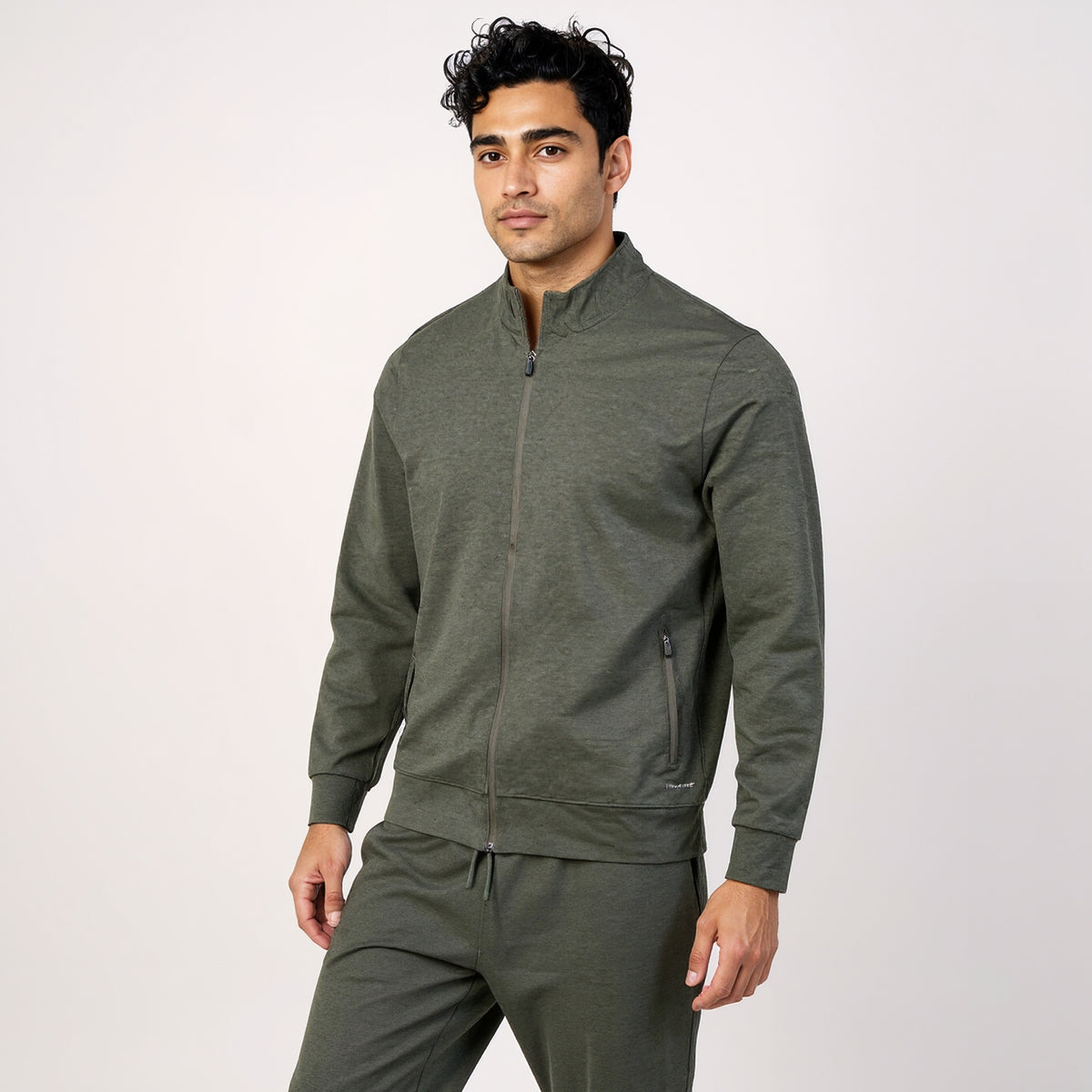 Air jack Solid High Neck Jacket