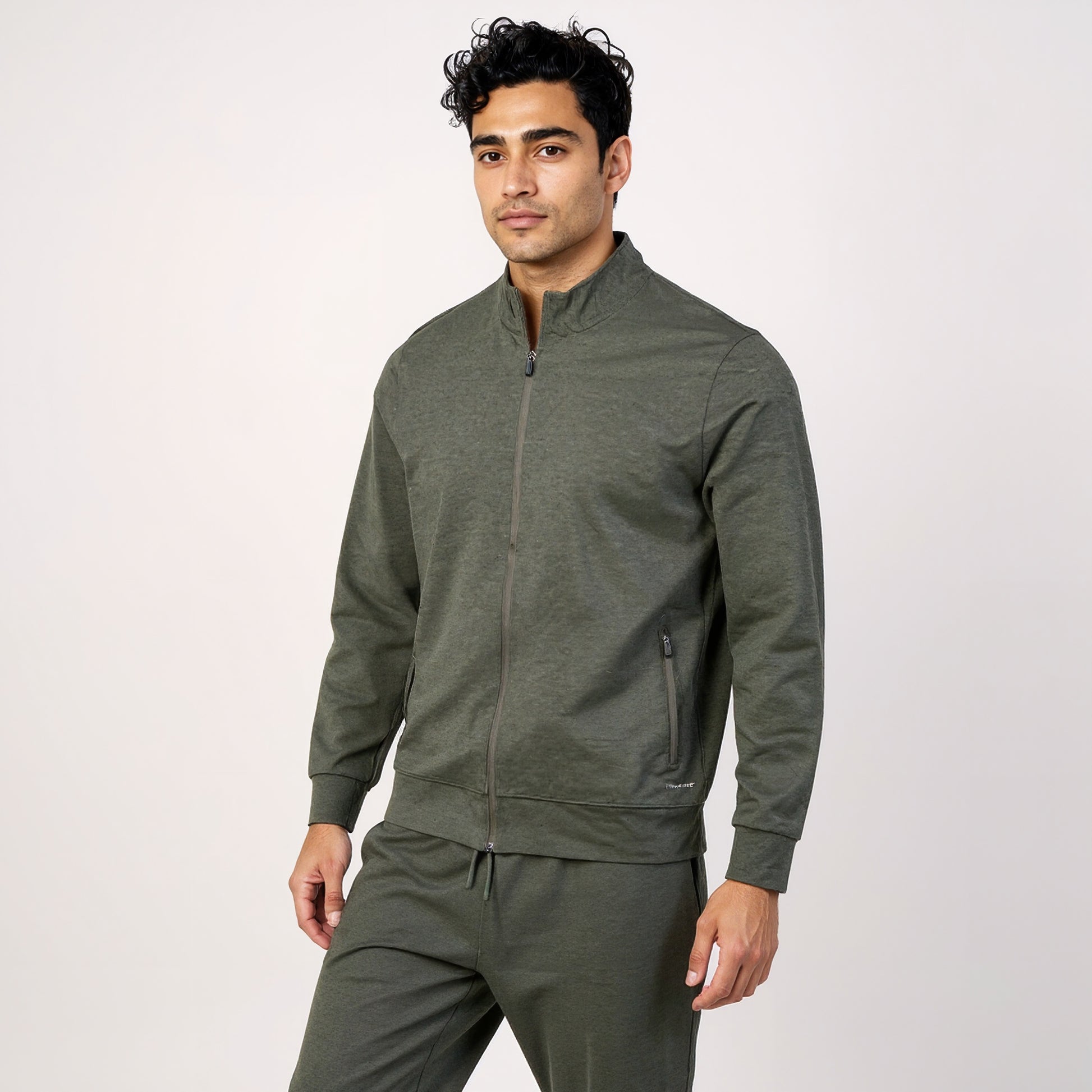 Air jack Solid High Neck Jacket