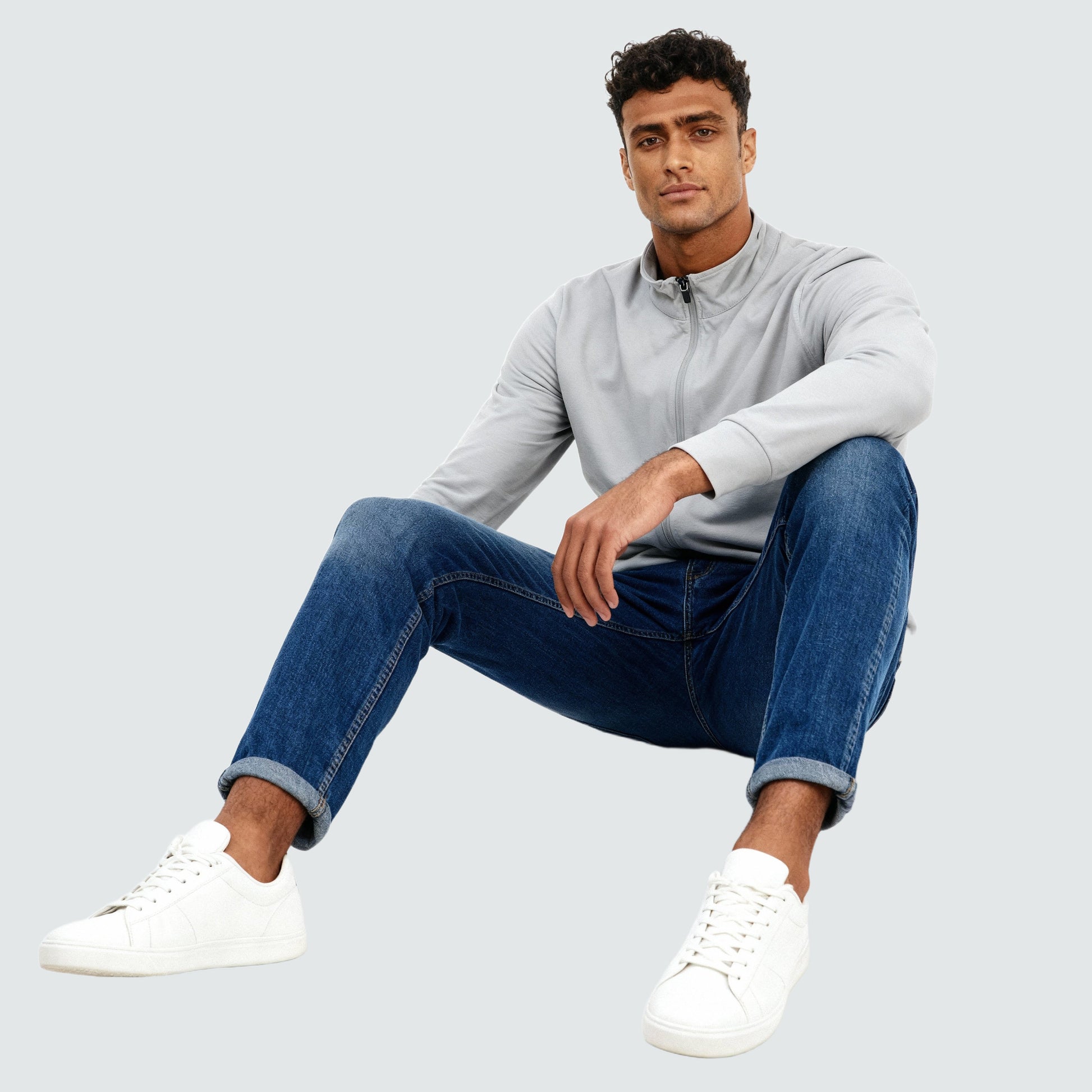 Air jack Solid High Neck Jacket