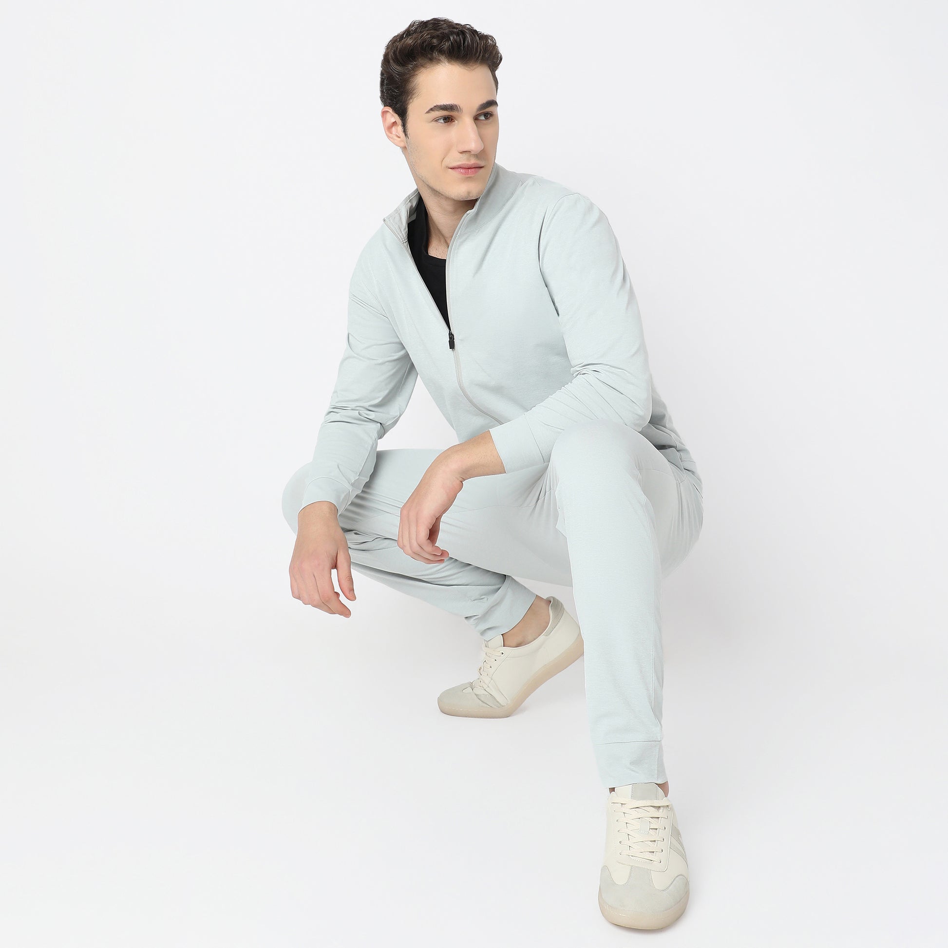 Air jack Solid High Neck Jacket