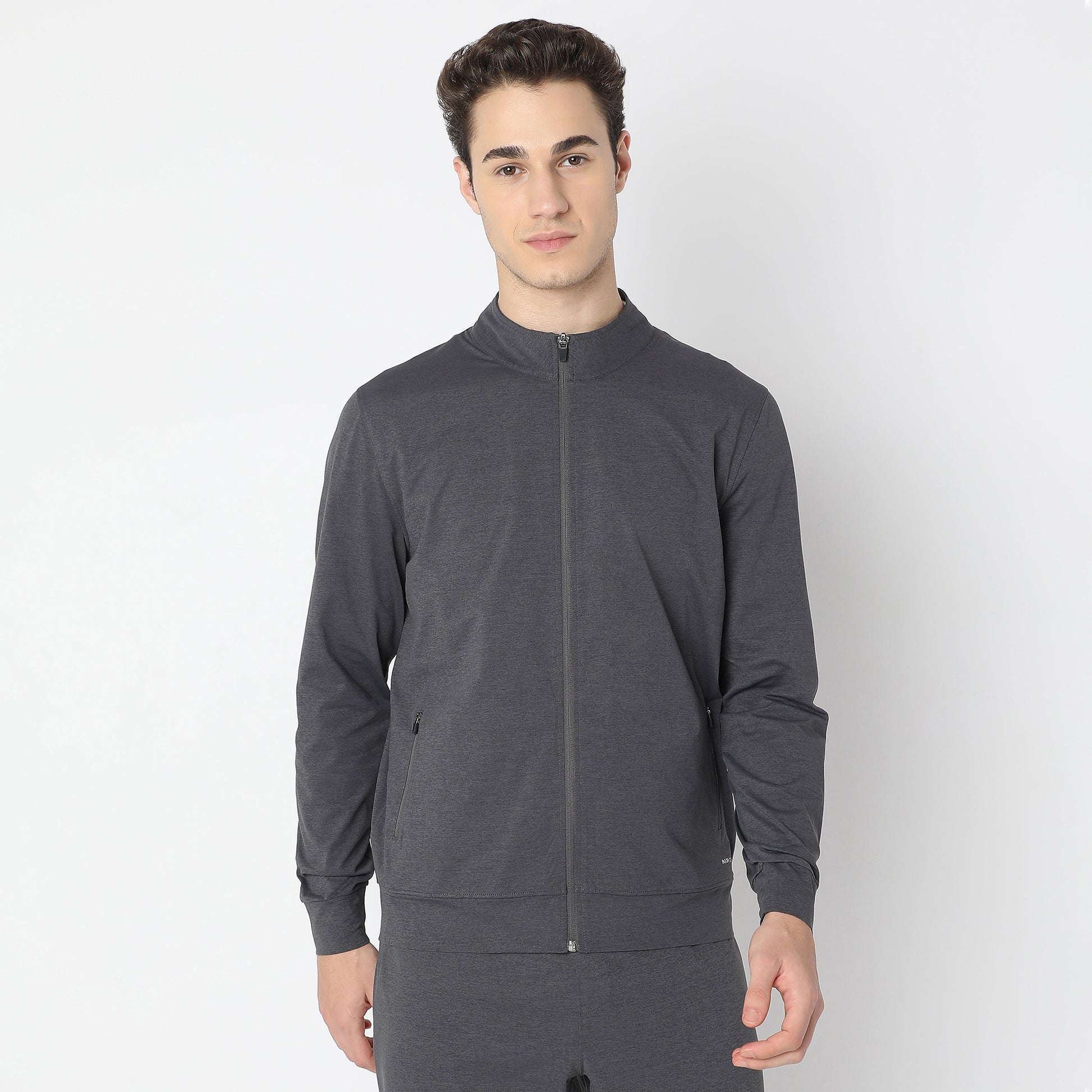 Air jack Solid High Neck Jacket