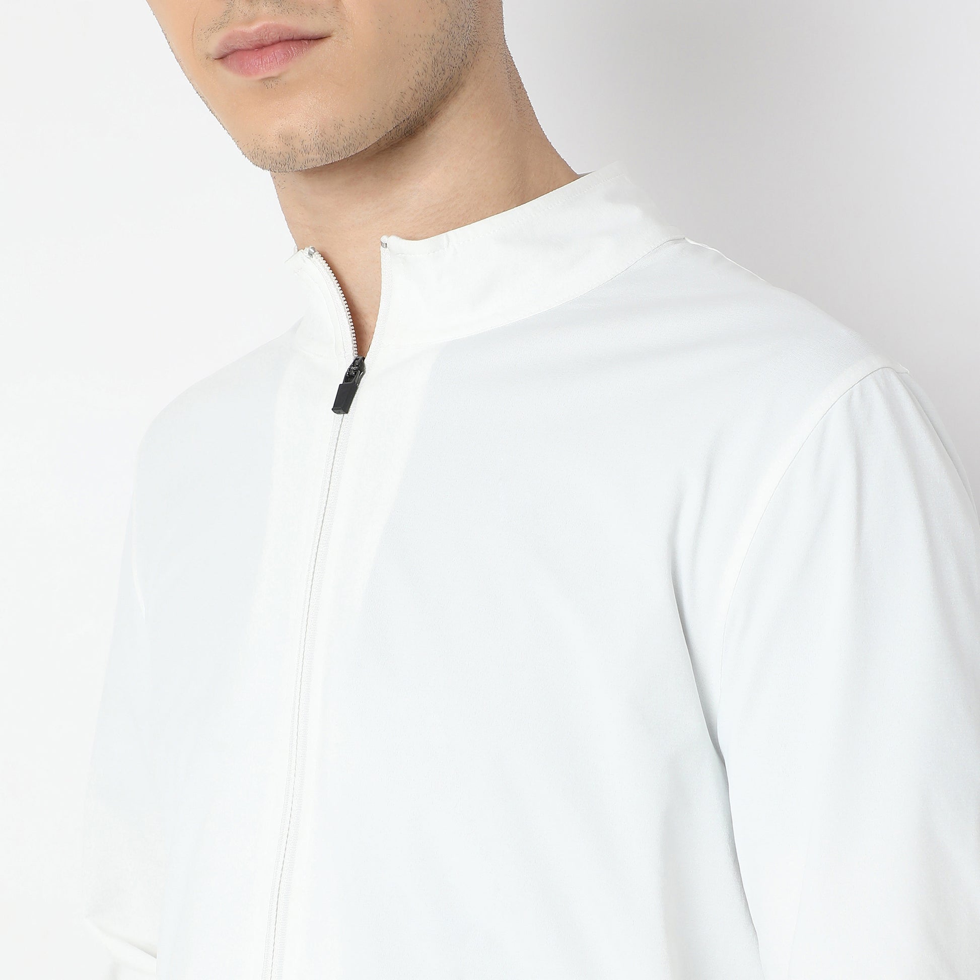 Air jack Solid High Neck Jacket