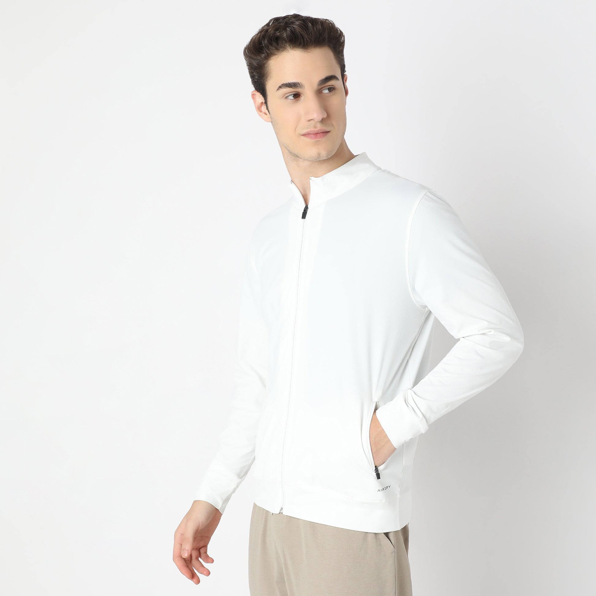 Air jack Solid High Neck Jacket