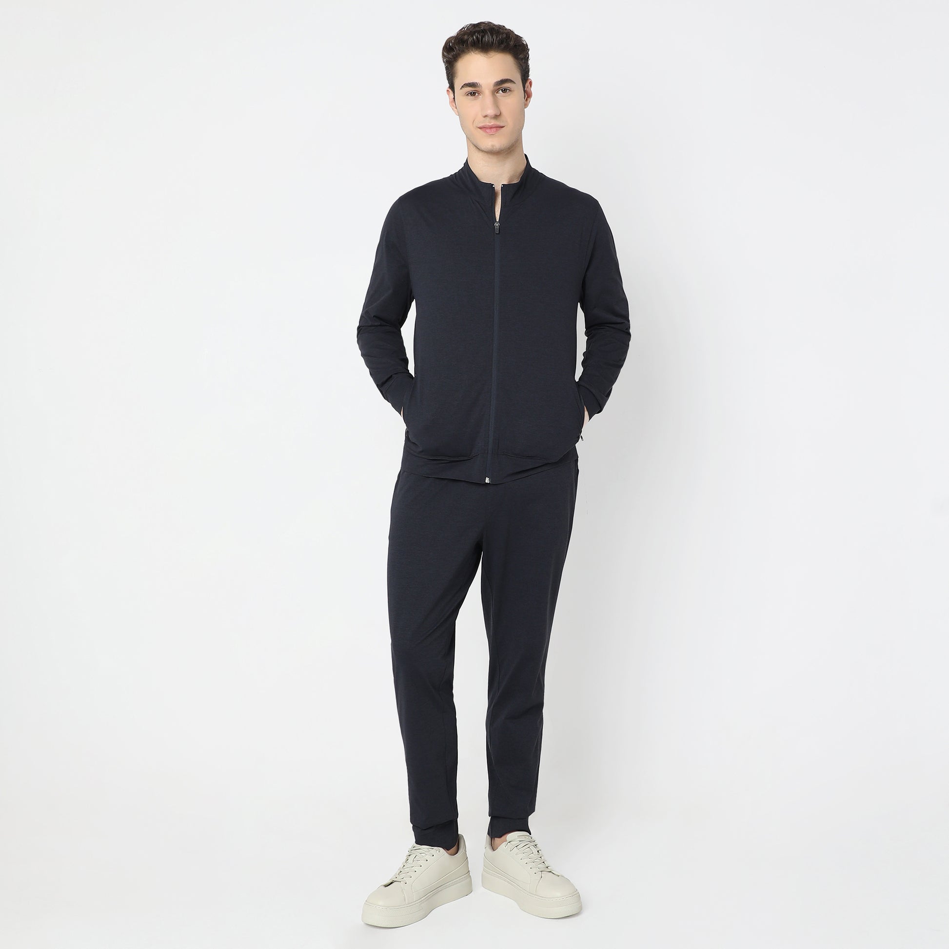 Air jack Solid High Neck Jacket