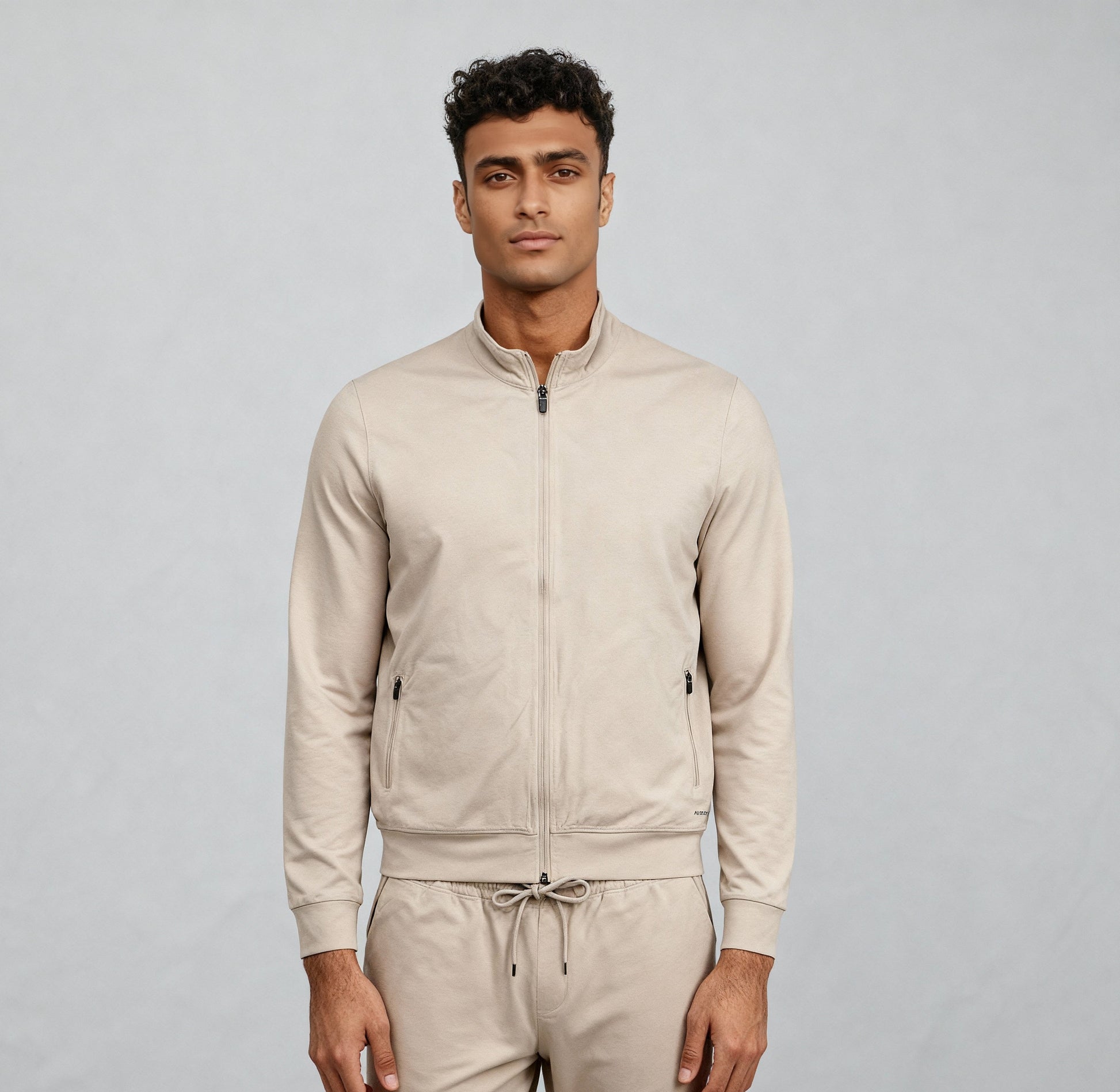 Air jack Solid High Neck Jacket