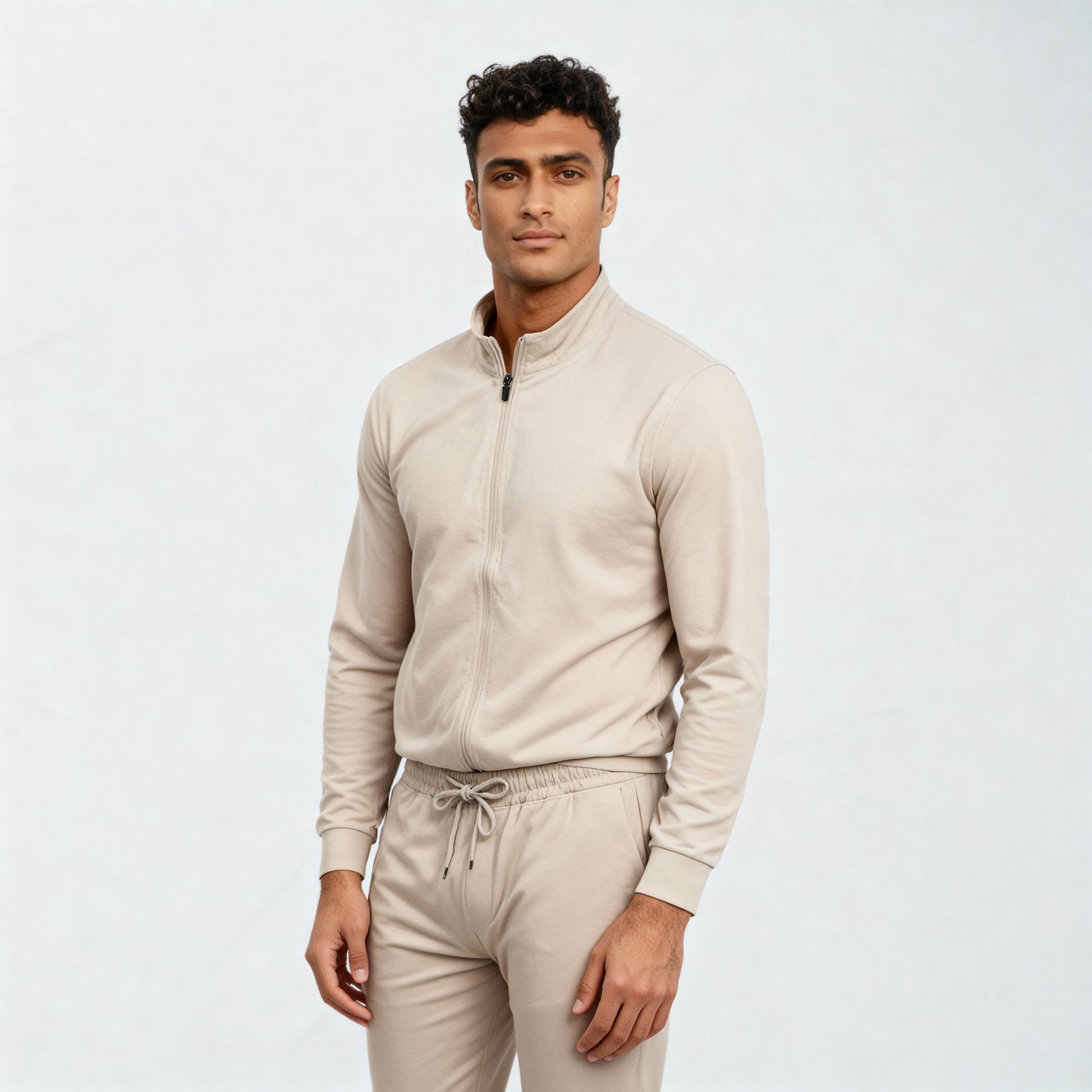 Air jack Solid High Neck Jacket