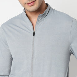 Air jack Solid High Neck Jacket