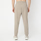 Regular Fit Solid Mid Rise Trackpants