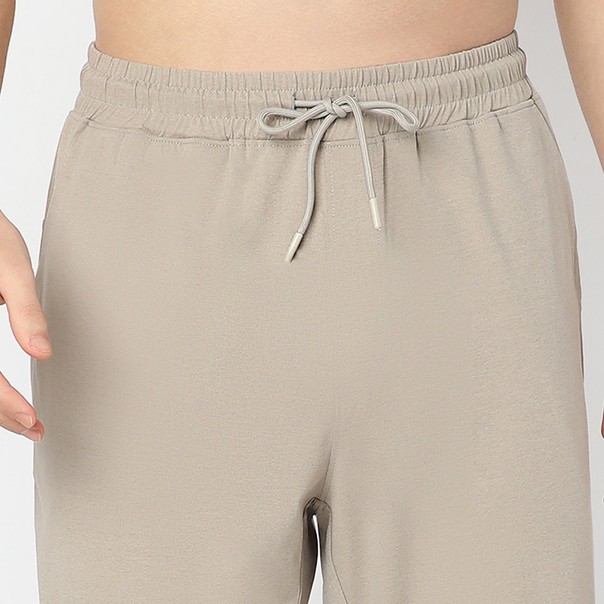 Regular Fit Solid Mid Rise Trackpants