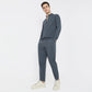 Regular Fit Solid Mid Rise Trackpants