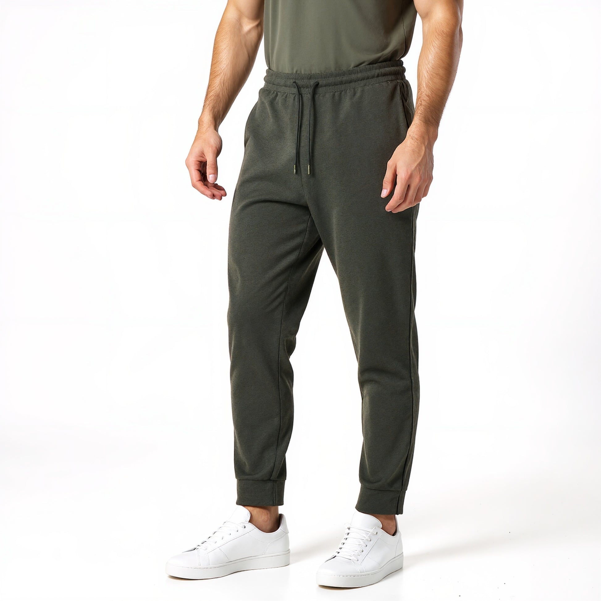 Regular Fit Solid Mid Rise Trackpants