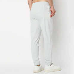 Regular Fit Solid Mid Rise Trackpants