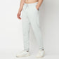 Regular Fit Solid Mid Rise Trackpants