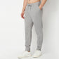 Regular Fit Solid Mid Rise Trackpants