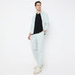 Regular Fit Solid Mid Rise Trackpants