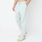 Regular Fit Solid Mid Rise Trackpants