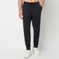 Regular Fit Solid Mid Rise Trackpants