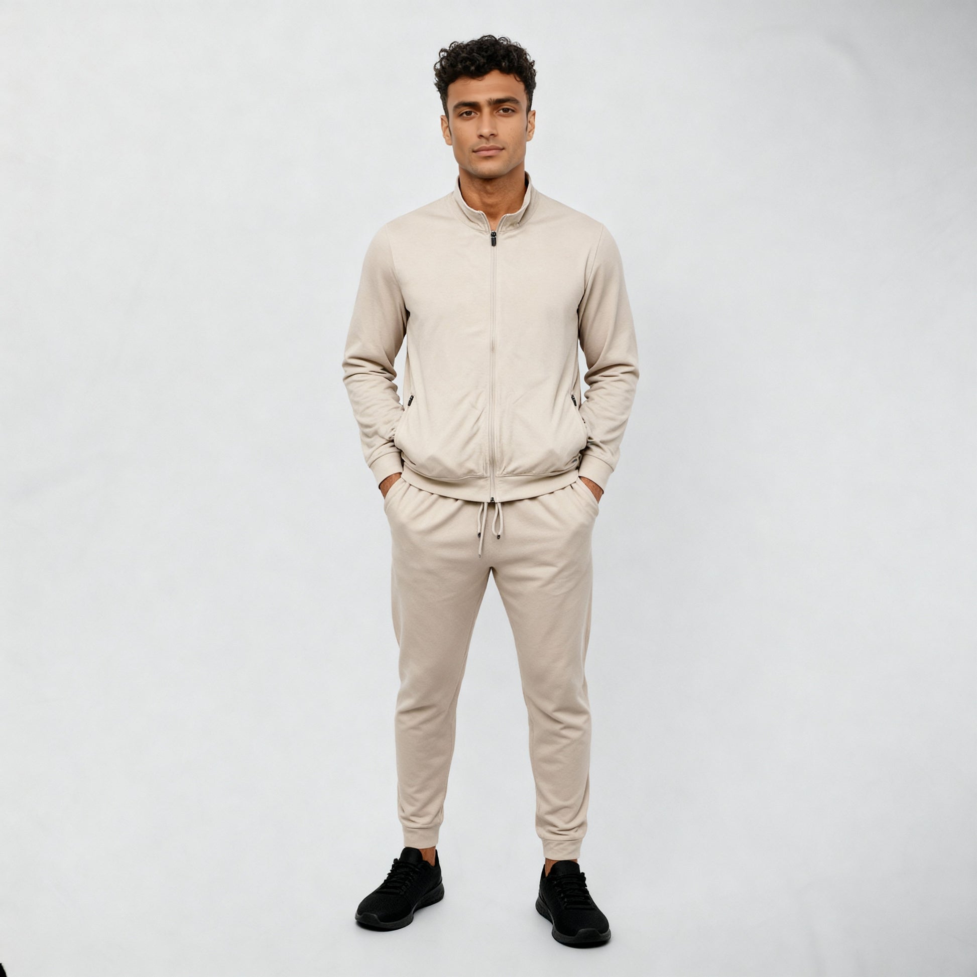 Regular Fit Solid Mid Rise Trackpants