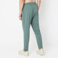 Regular Fit Solid Mid Rise Trackpants