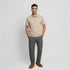 Knitted Solid Air Polo T-Shirt