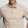 Knitted Solid Air Polo T-Shirt