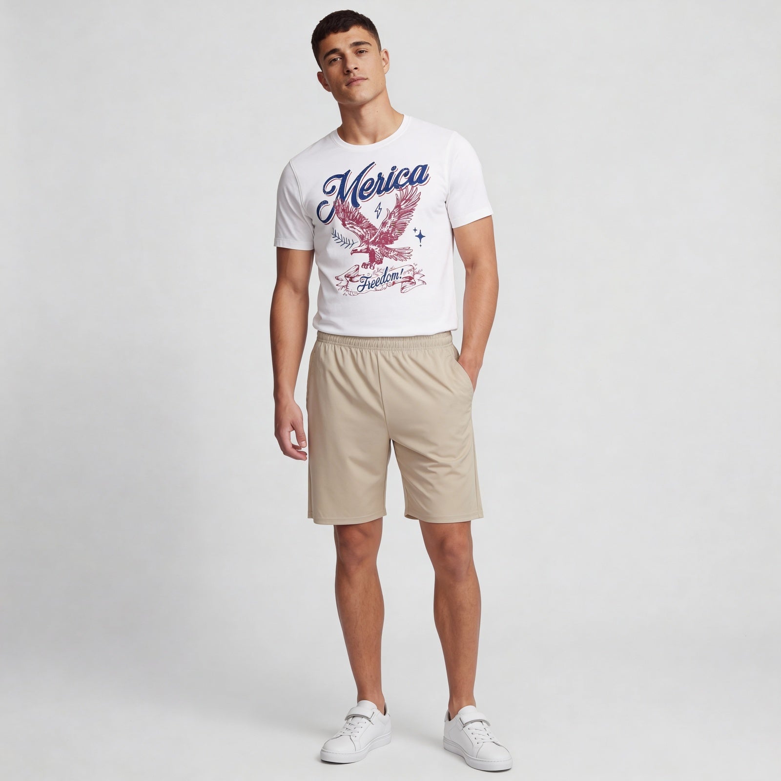Solid Mid Rise Flex shorts