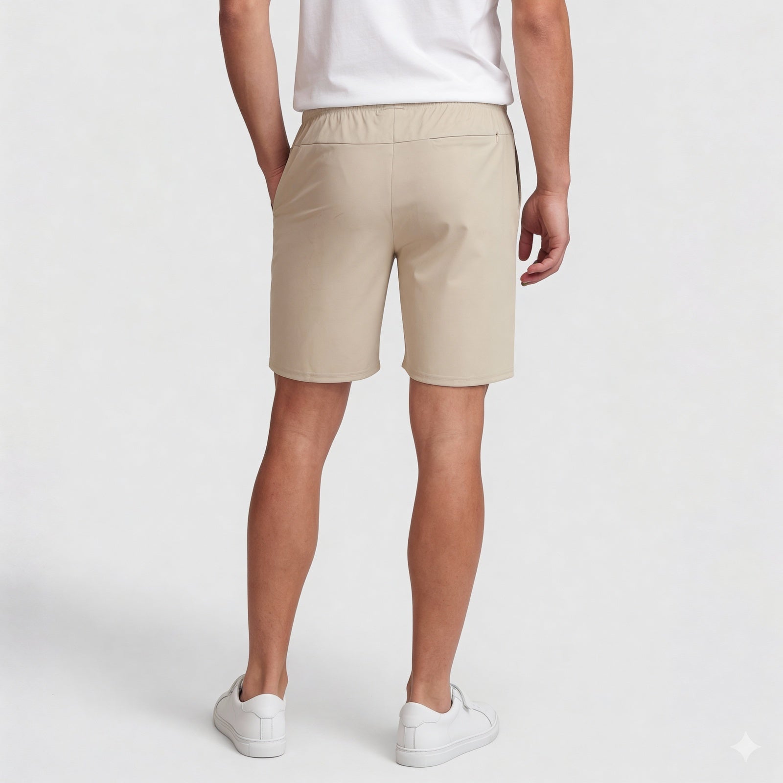 Solid Mid Rise Flex shorts