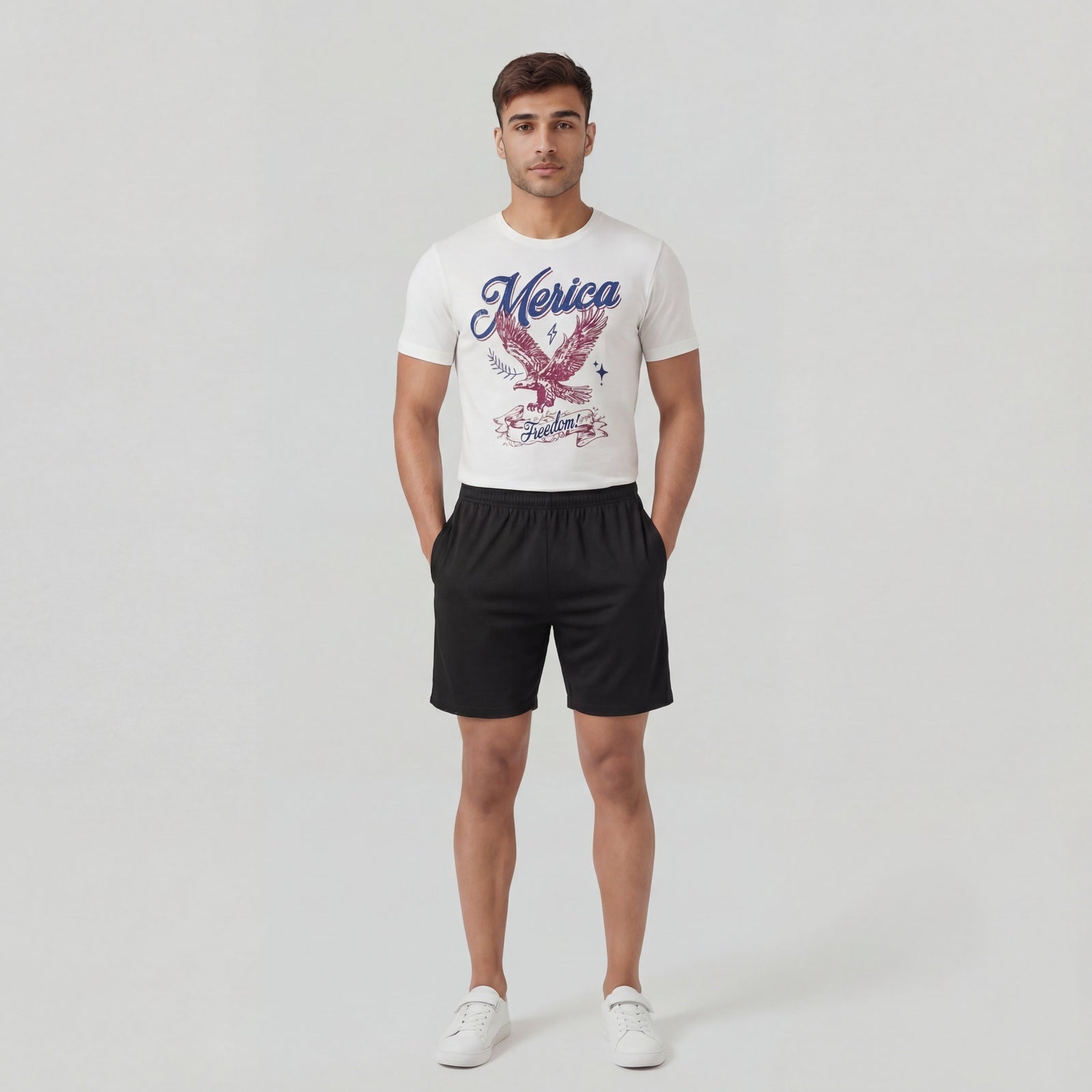 Solid Mid Rise Flex shorts