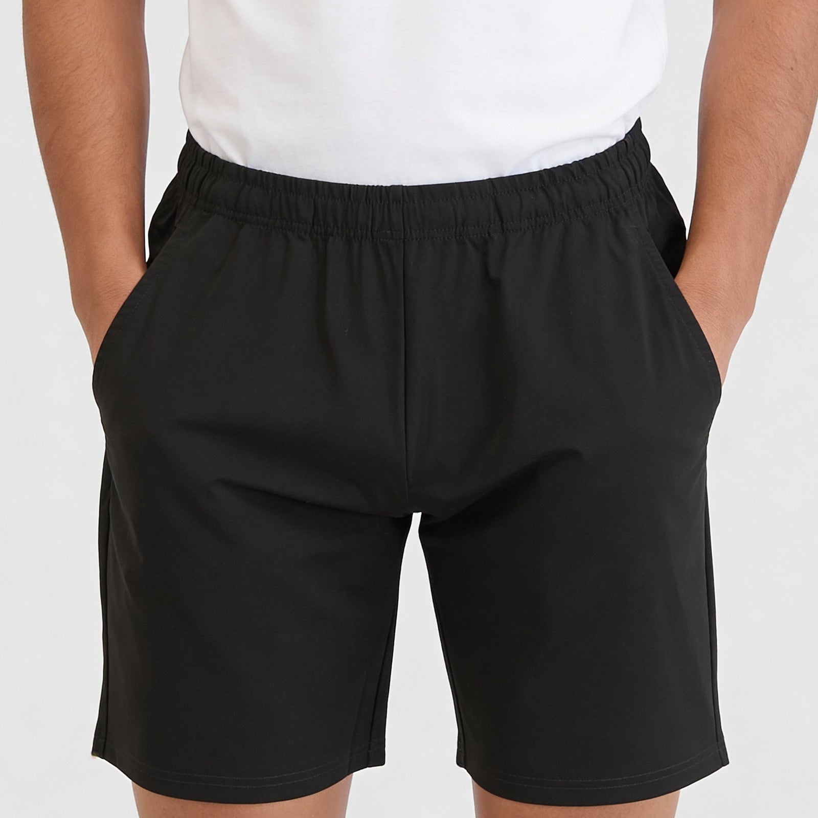 Solid Mid Rise Flex shorts