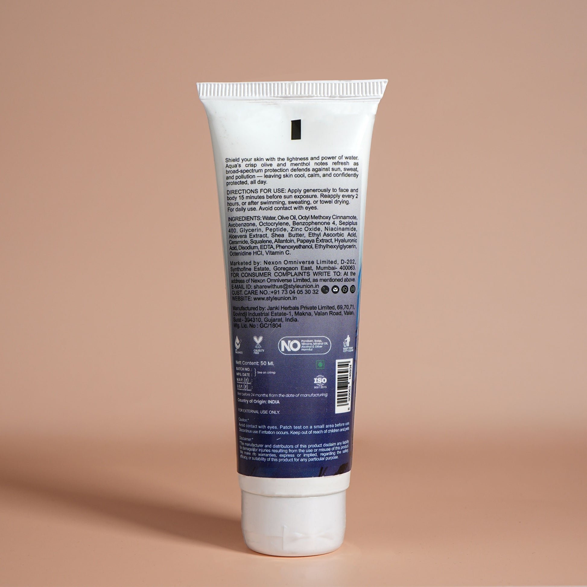 Style Union Aqua SPF 50 PA++++ Sunscreen Lotion - 50ml