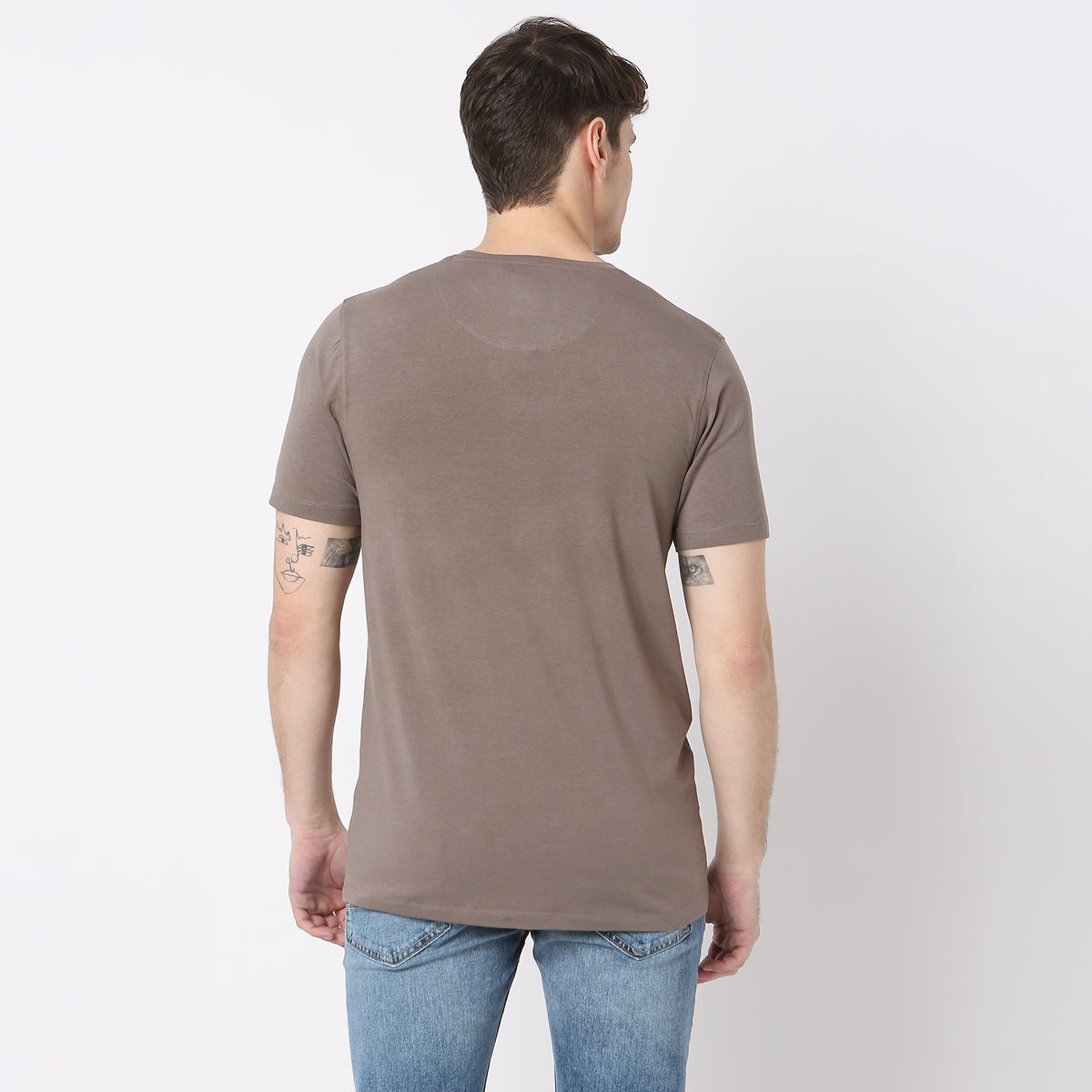 Modern Home All Day Snug Crew Neck Half Sleeve T-Shirt