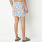 Regular Fit Printed Above Knee Mid Rise Shorts