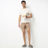 Regular Fit Printed Above Knee Mid Rise Shorts