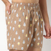 Regular Fit Printed Above Knee Mid Rise Shorts