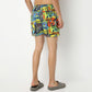 Regular Fit Printed Above Knee Mid Rise Shorts