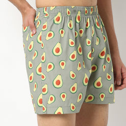 Regular Fit Printed Above Knee Mid Rise Shorts