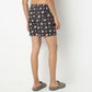Regular Fit Printed Above Knee Mid Rise Shorts
