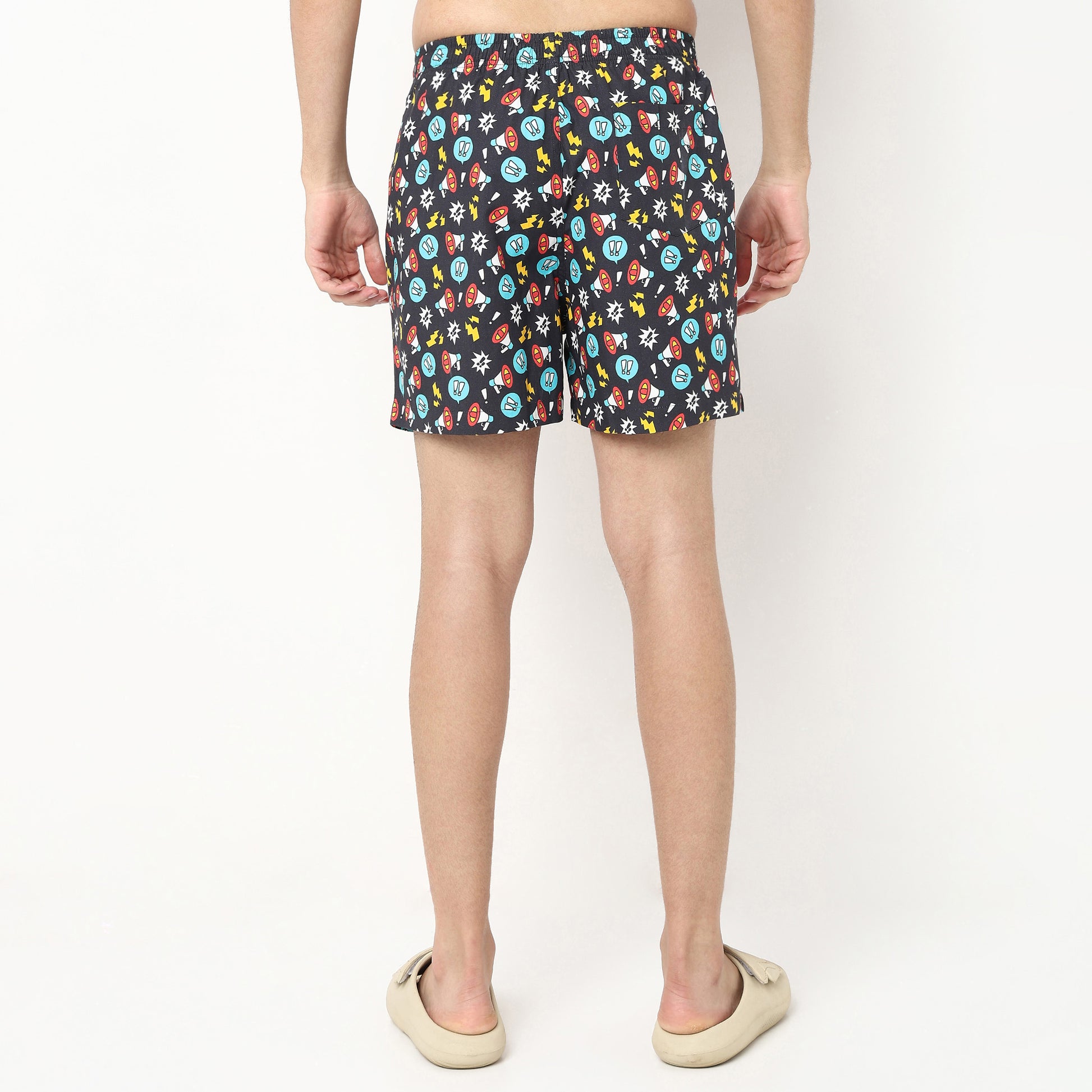 Printed Cotton Viscose Shorts