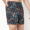 Printed Cotton Viscose Shorts