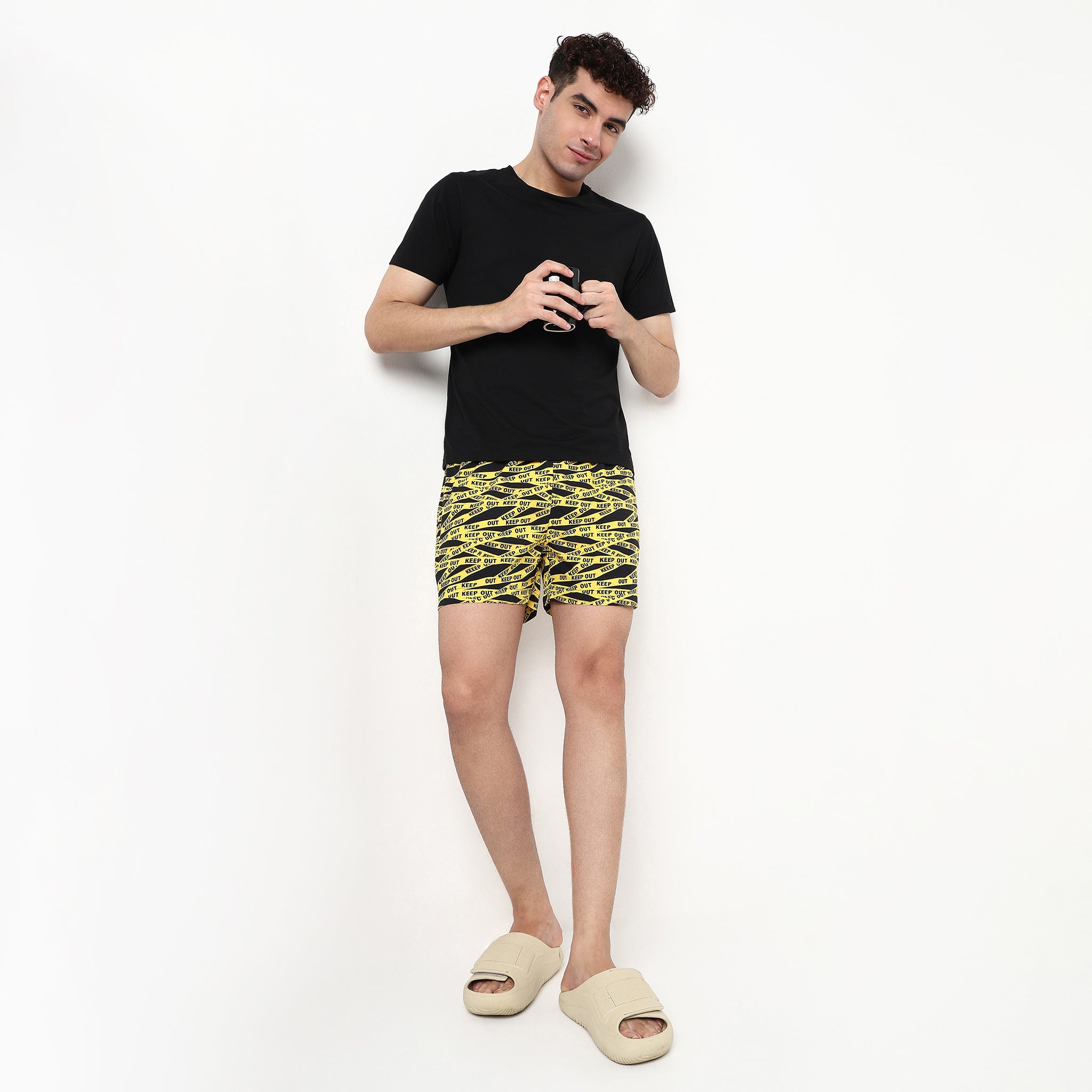 Printed Cotton Viscose Shorts