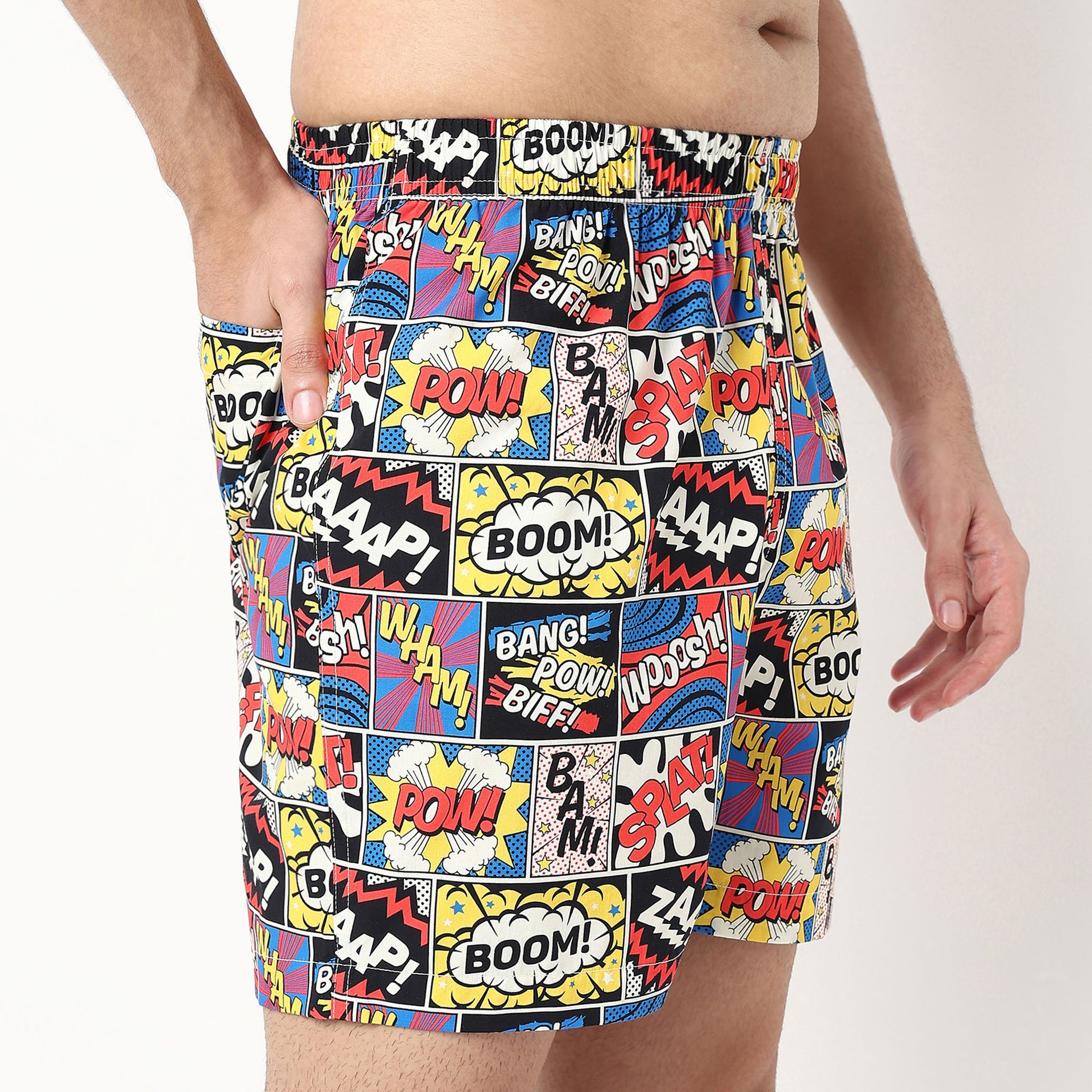 Printed Cotton Viscose Shorts