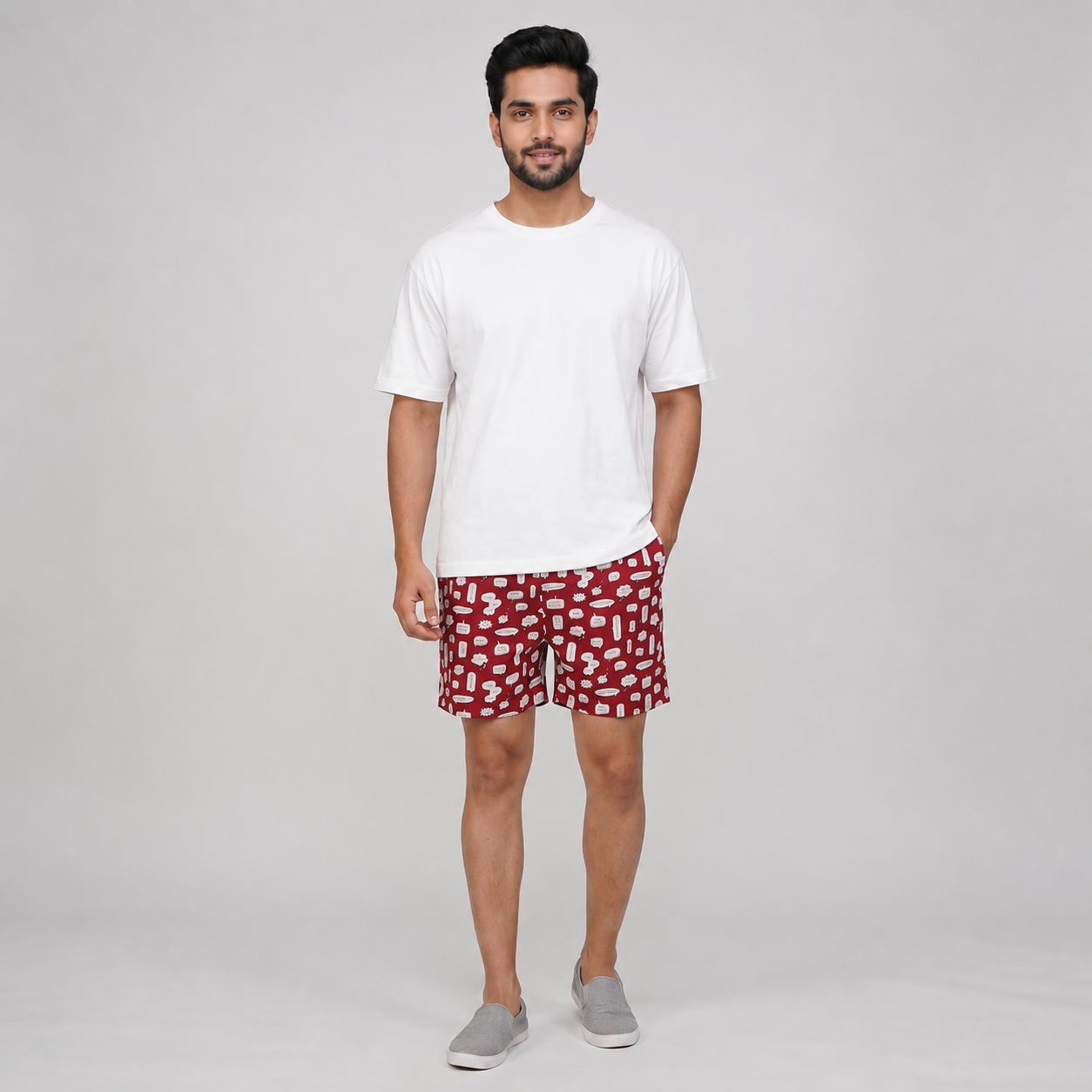 Cotton Printed Lounge Boxers Shorts