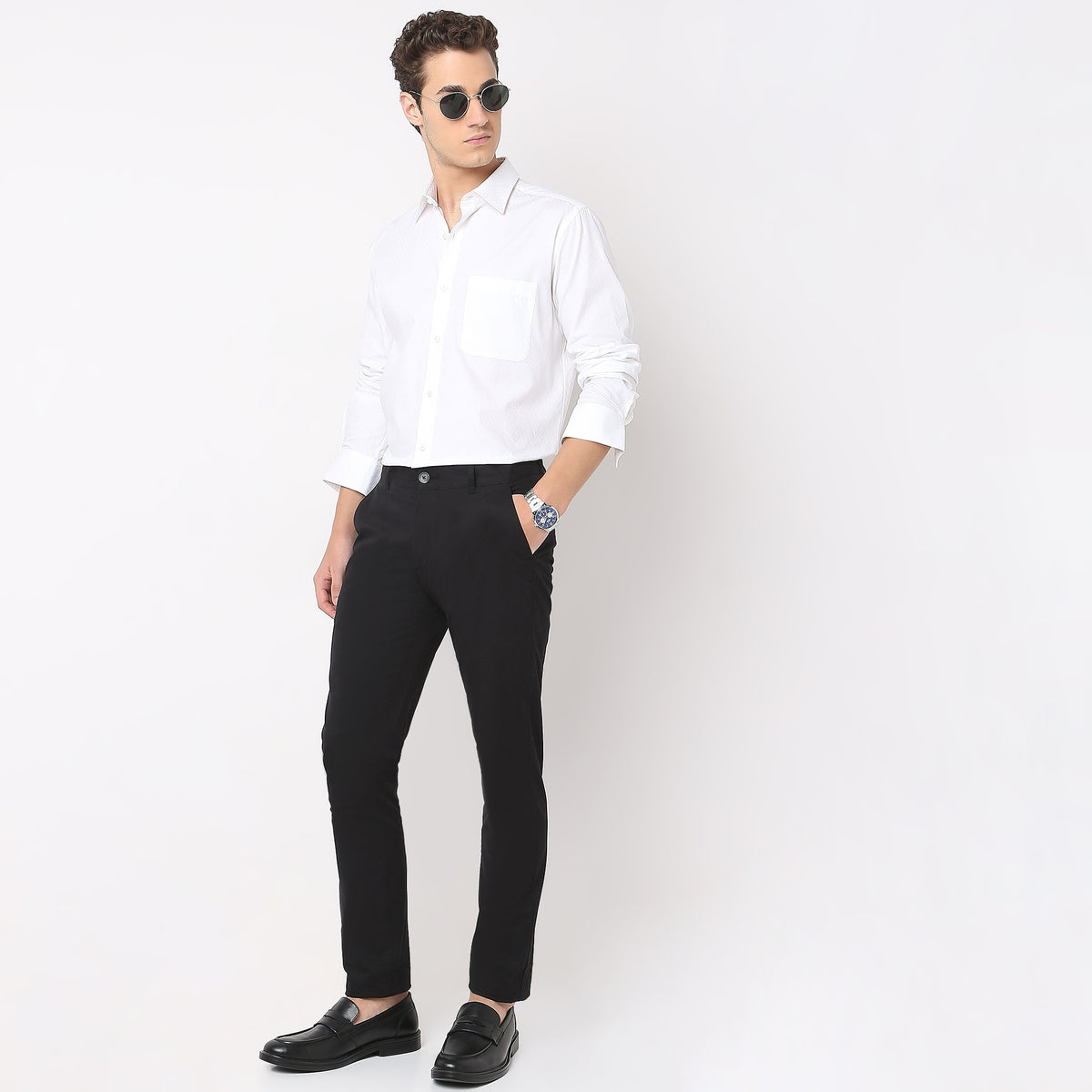 Solid Ankle Length Elemental Chinos