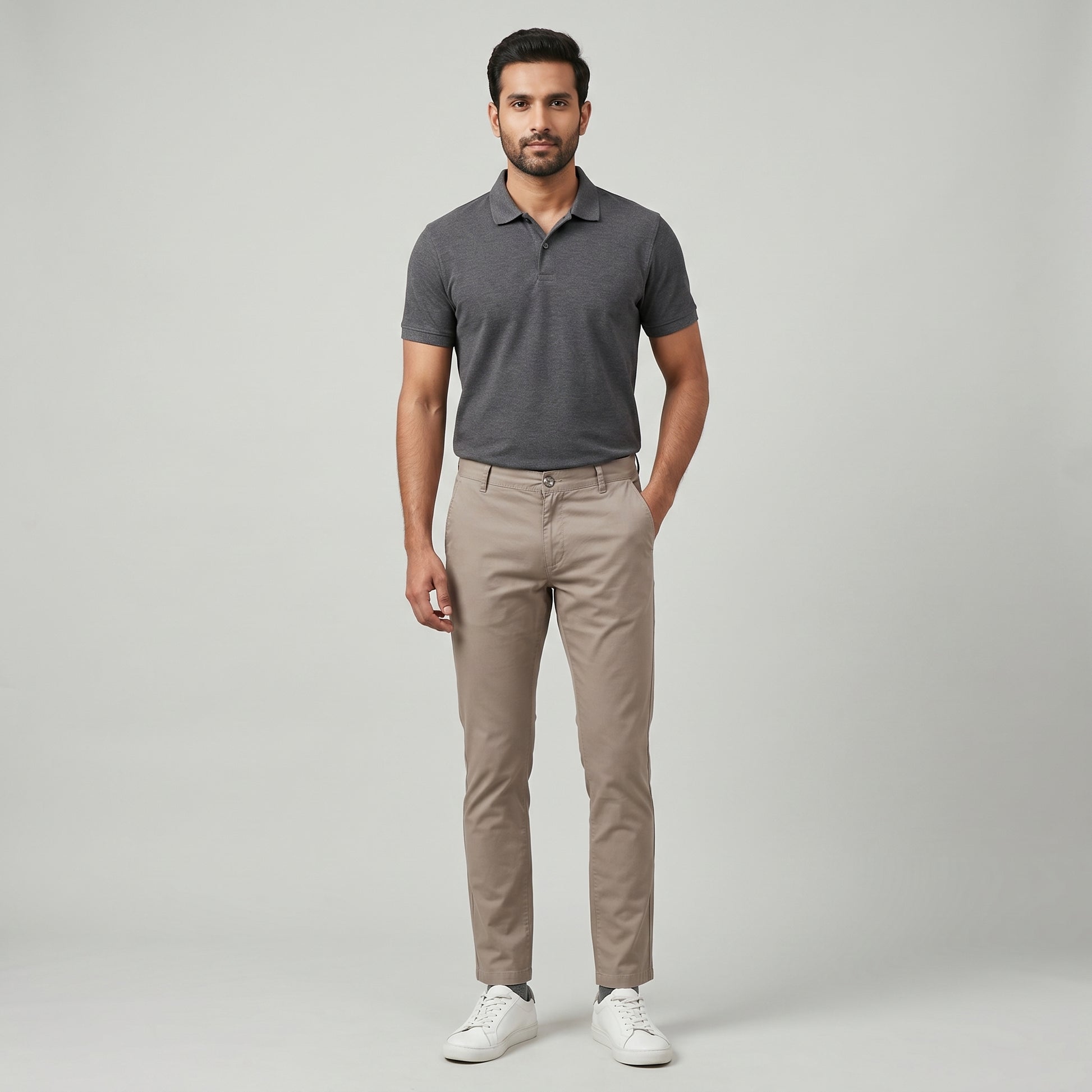 Solid Ankle Length Elemental Chinos
